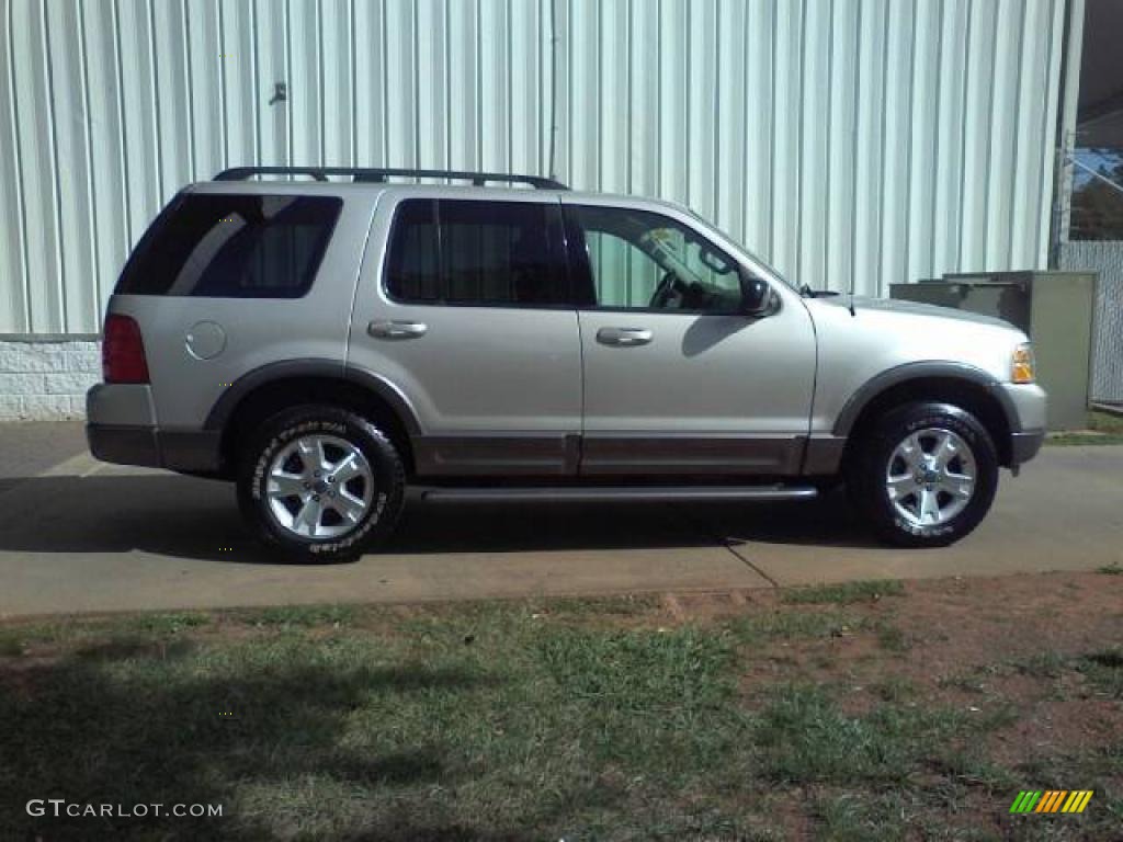 2003 Explorer XLT - Silver Birch Metallic / Midnight Gray photo #17