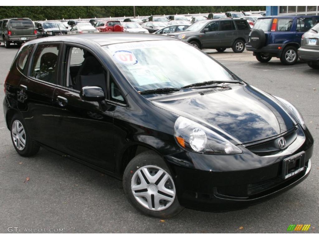 Nighthawk Black Pearl 2007 Honda Fit Standard Fit Model Exterior Photo #39054944