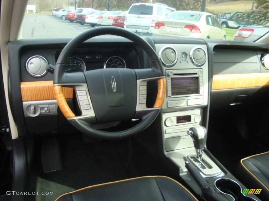 2009 Lincoln MKZ AWD Sedan Dark Charcoal Dashboard Photo #39055392