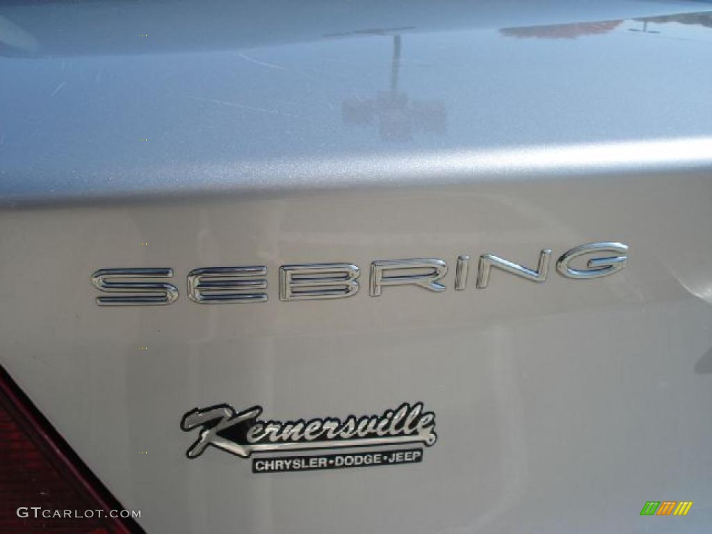 2004 Sebring Touring Platinum Series Sedan - Bright Silver Metallic / Dark Slate Gray photo #30