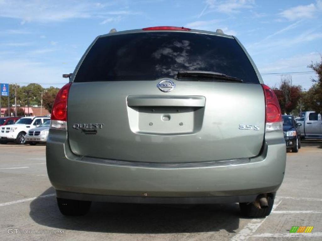 2005 Quest 3.5 S - Jade Green Metallic / Beige photo #4