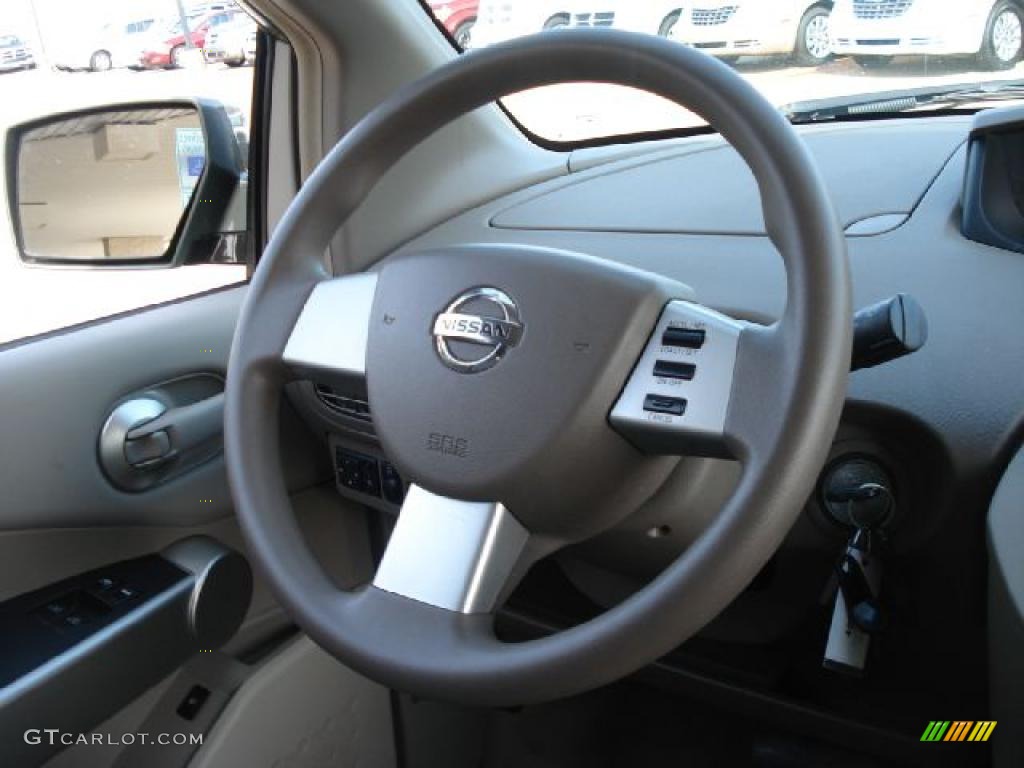2005 Nissan Quest 3.5 S Beige Steering Wheel Photo #39056180