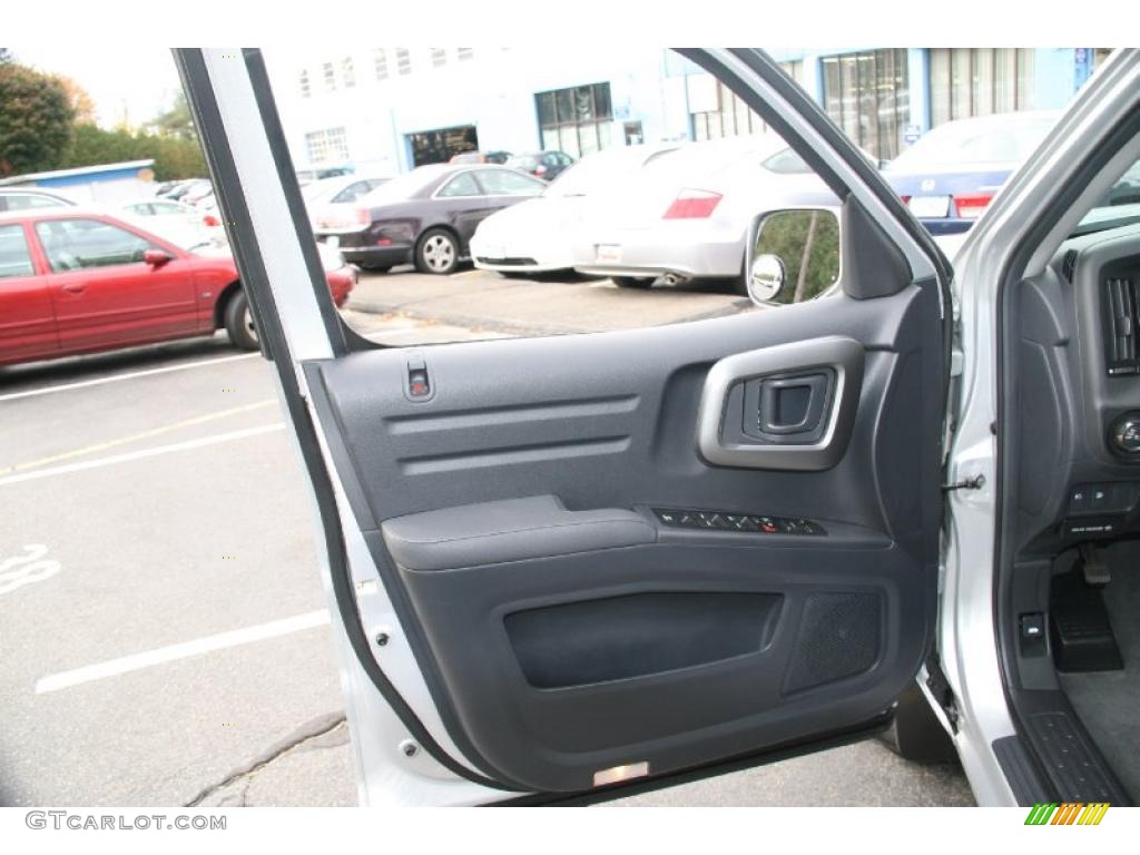 2009 Honda Ridgeline RTL Black Door Panel Photo #39056964