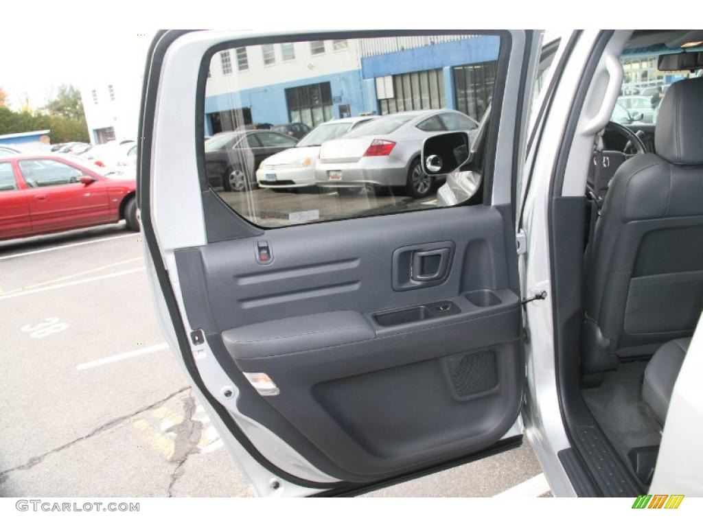 2009 Honda Ridgeline RTL Black Door Panel Photo #39056980