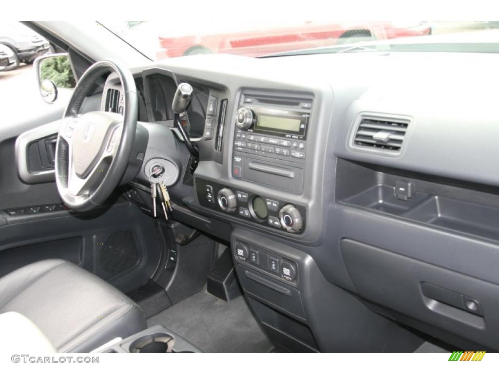 2009 Honda Ridgeline RTL Black Dashboard Photo #39057048