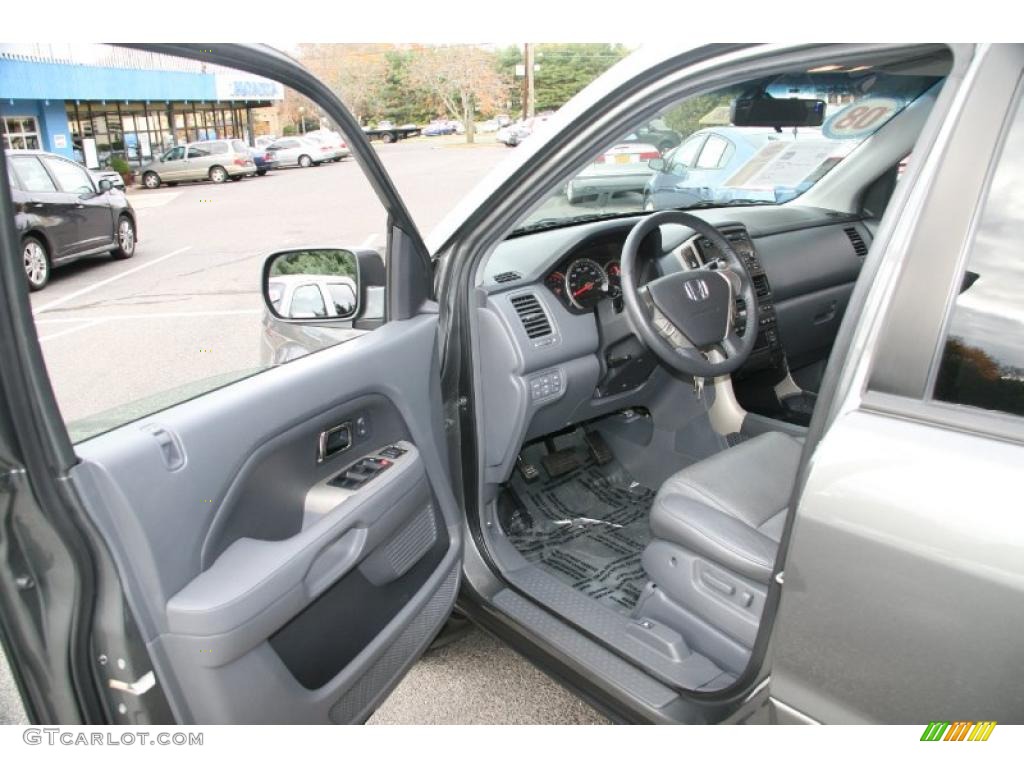 Gray Interior 2008 Honda Pilot EX-L 4WD Photo #39057348