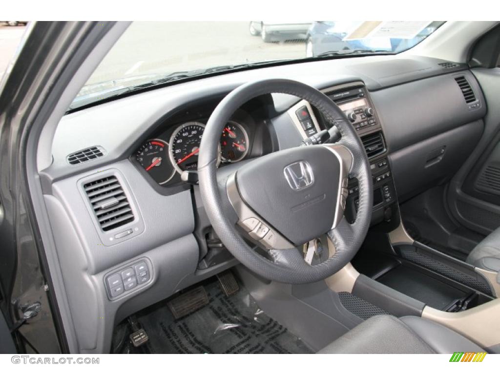 Gray Interior 2008 Honda Pilot EX-L 4WD Photo #39057364