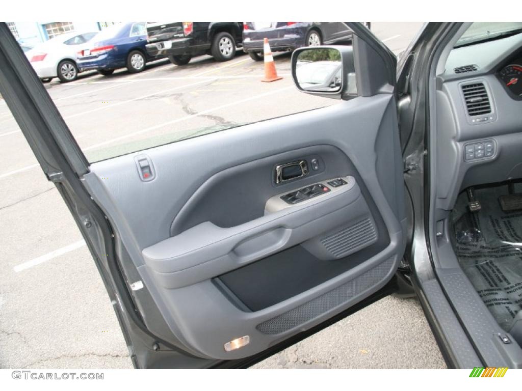 2008 Honda Pilot EX-L 4WD Gray Door Panel Photo #39057396