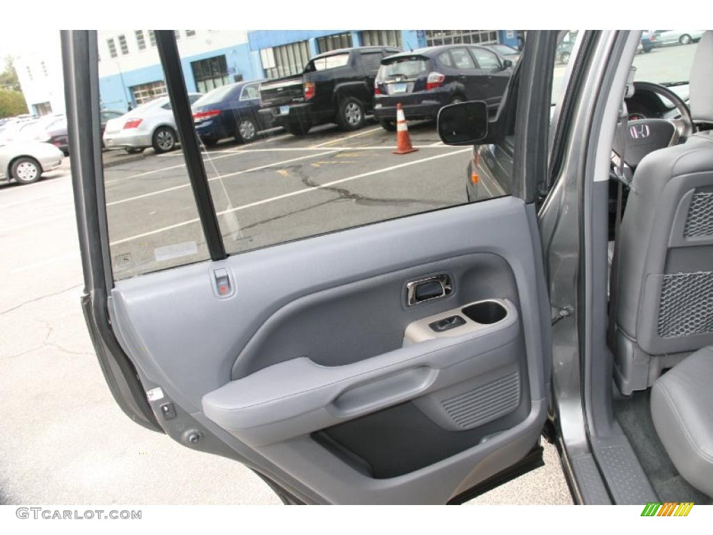 2008 Honda Pilot EX-L 4WD Gray Door Panel Photo #39057412