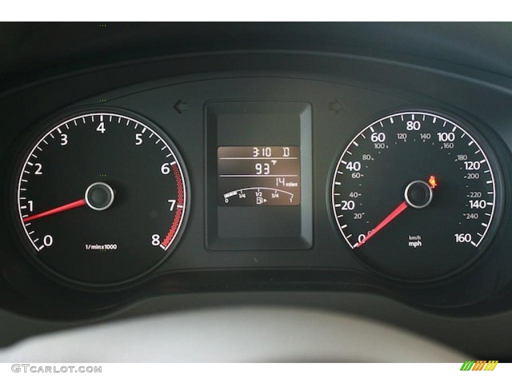 2011 Volkswagen Jetta SE Sedan Gauges Photo #39058052