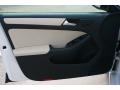 Cornsilk Beige 2011 Volkswagen Jetta SE Sedan Door Panel
