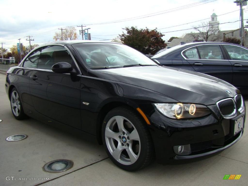 2008 3 Series 328i Convertible - Jet Black / Saddle Brown/Black photo #3