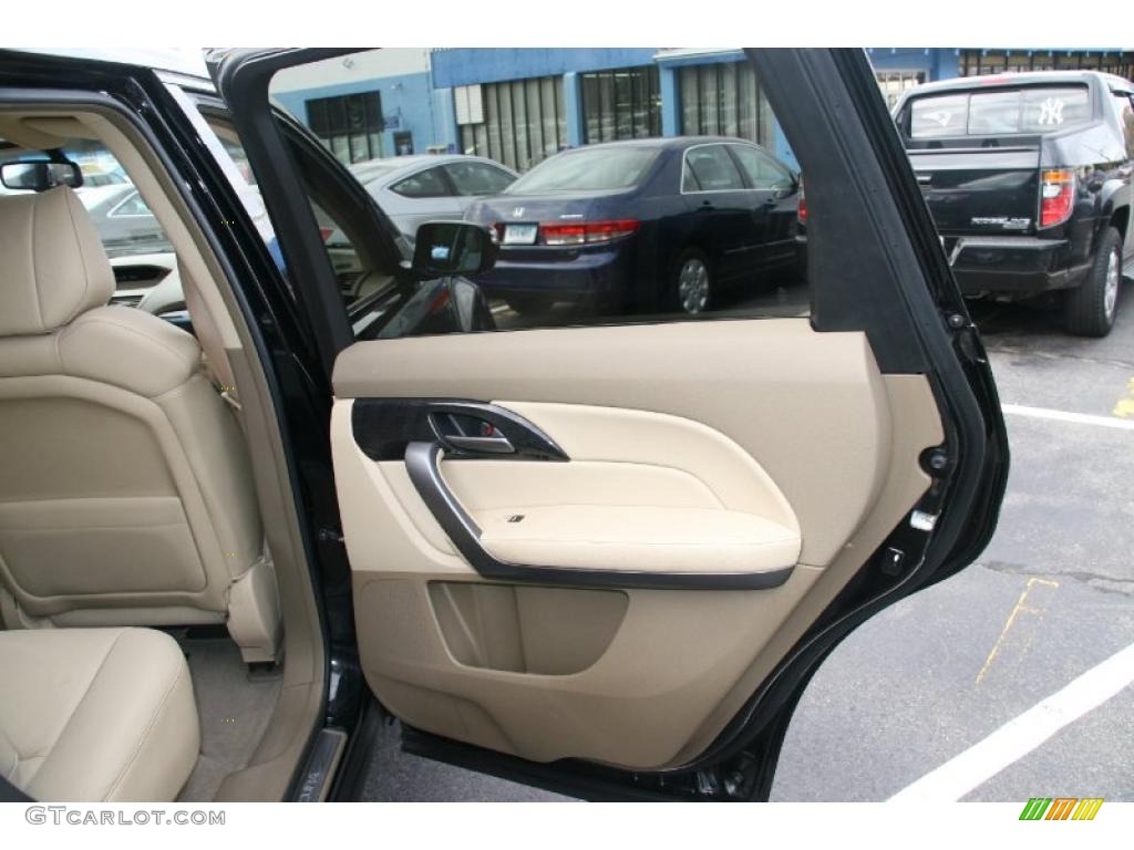 2009 Acura MDX Standard MDX Model Parchment Door Panel Photo #39058356