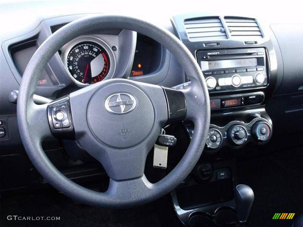 2009 Scion xD Standard xD Model Charcoal Gray Steering Wheel Photo #39058360