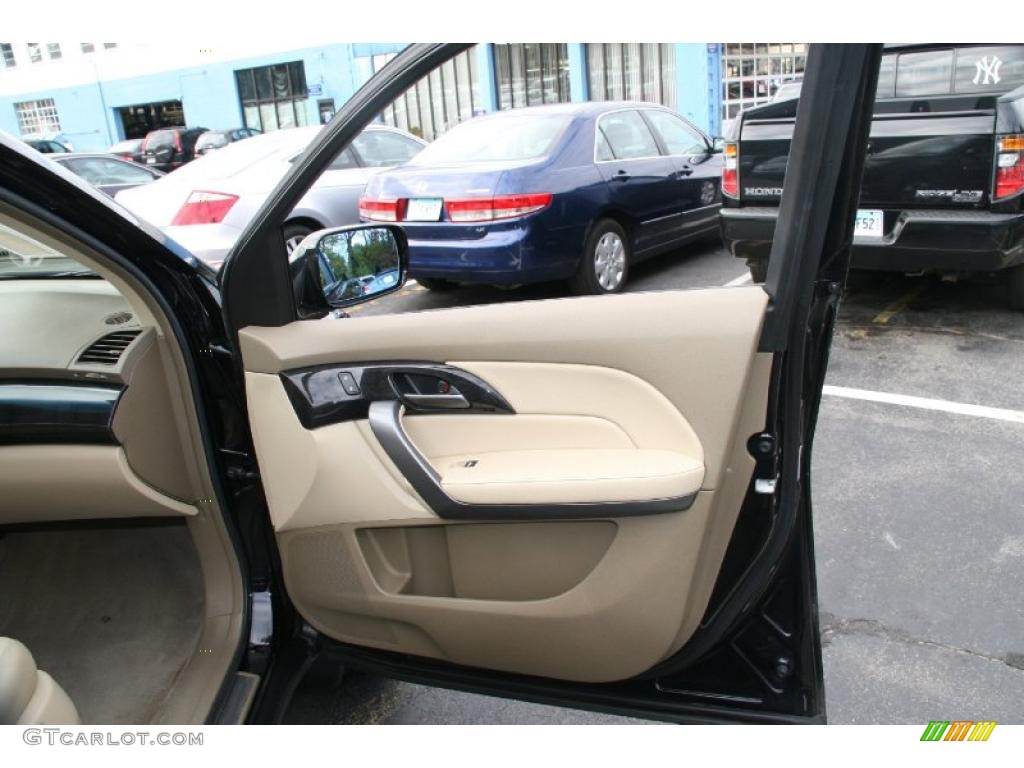 2009 Acura MDX Standard MDX Model Parchment Door Panel Photo #39058372