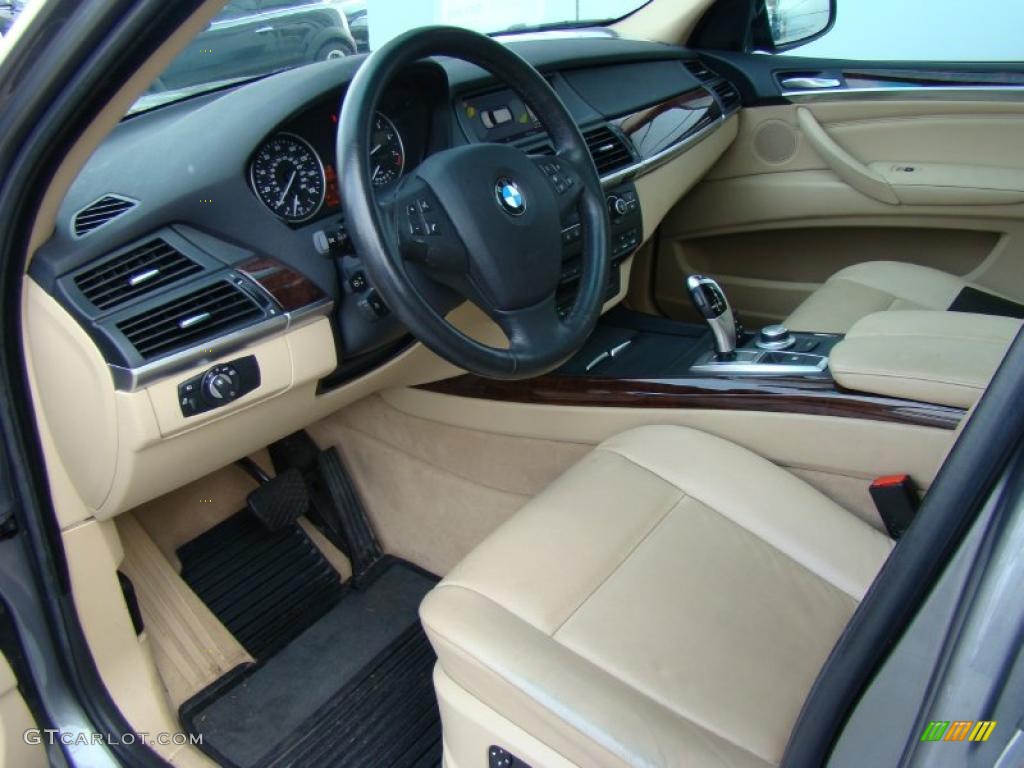 Sand Beige Interior 2007 BMW X5 3.0si Photo #39058576