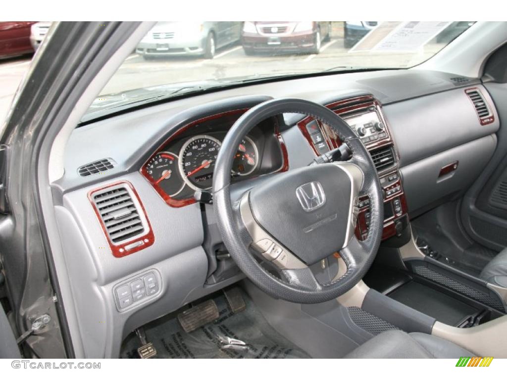 Gray Interior 2008 Honda Pilot EX-L 4WD Photo #39058674