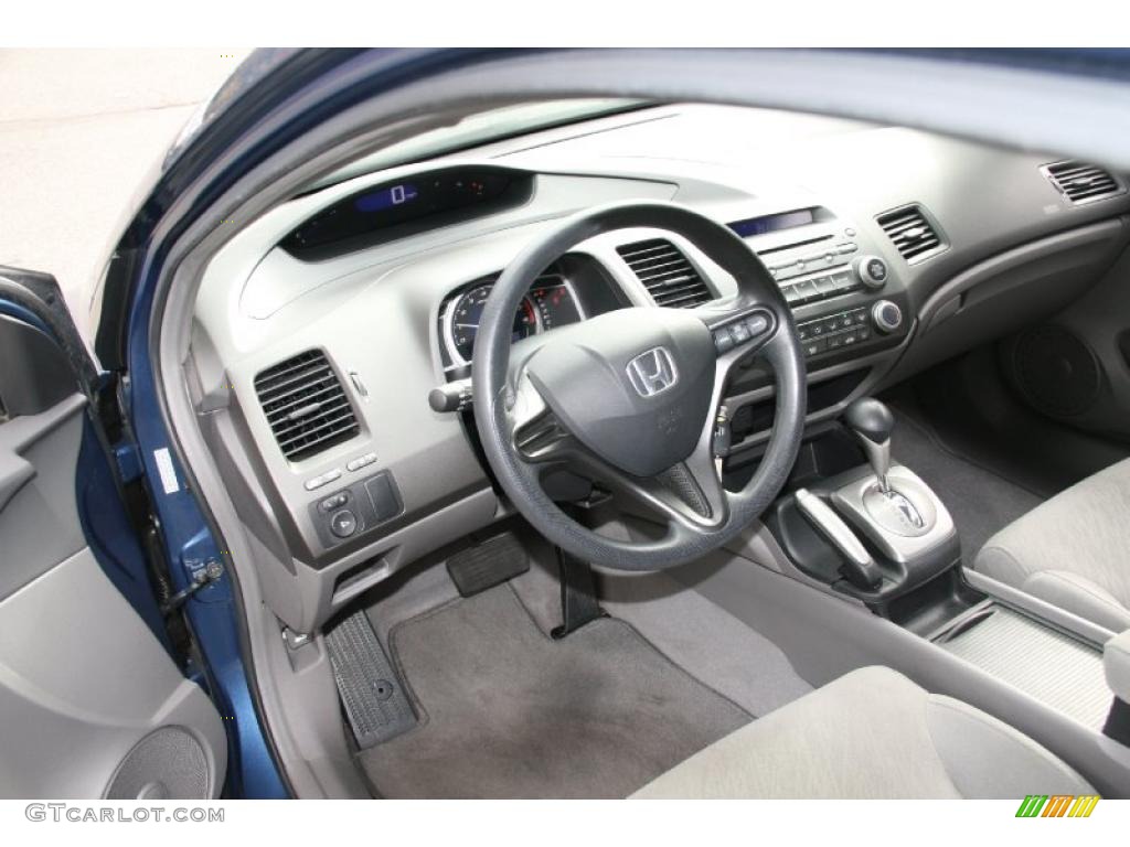 Gray Interior 2008 Honda Civic LX Coupe Photo #39058888
