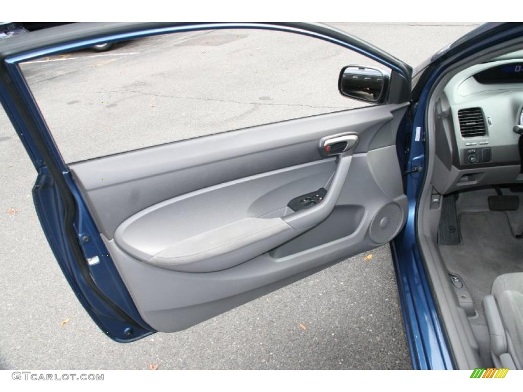 2008 Honda Civic LX Coupe Gray Door Panel Photo #39058896