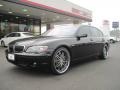 Azurite Black Metallic 2008 BMW 7 Series 750Li Sedan