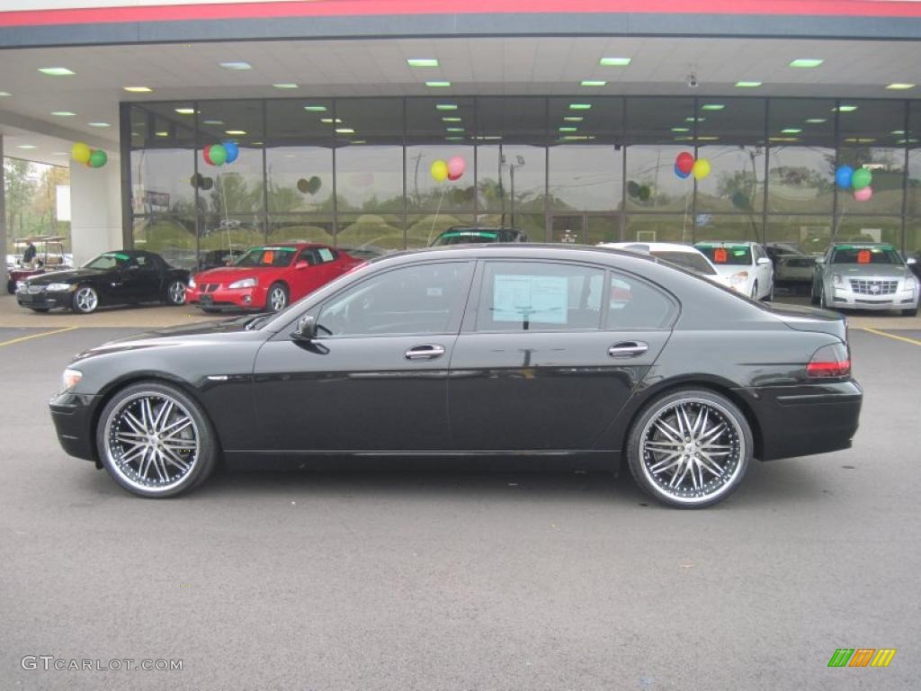 2008 7 Series 750Li Sedan - Azurite Black Metallic / Black photo #2