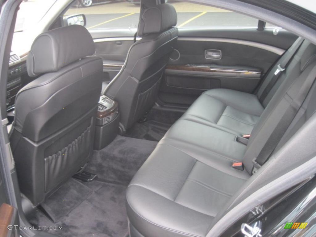 2008 7 Series 750Li Sedan - Azurite Black Metallic / Black photo #14