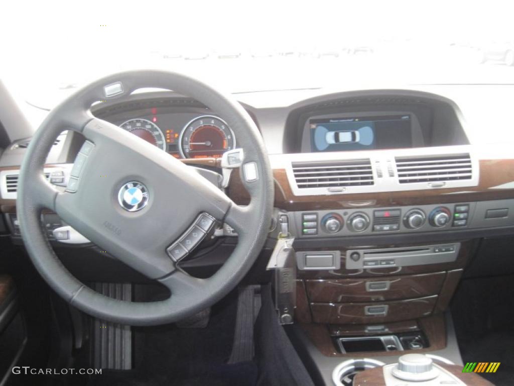 2008 7 Series 750Li Sedan - Azurite Black Metallic / Black photo #15