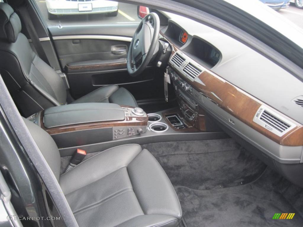 2008 7 Series 750Li Sedan - Azurite Black Metallic / Black photo #18