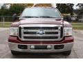 2005 Dark Toreador Red Metallic Ford F350 Super Duty XLT SuperCab Dually  photo #3