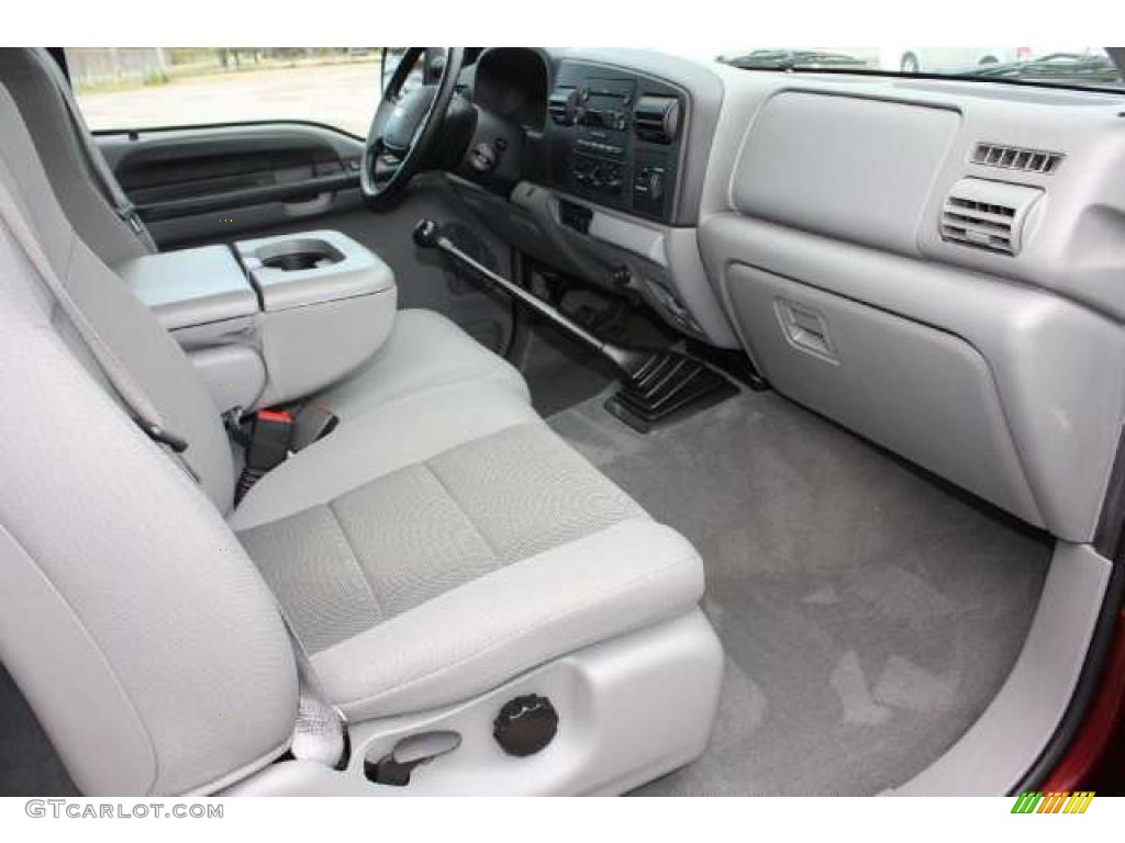Medium Flint Interior 2005 Ford F350 Super Duty XLT SuperCab Dually Photo #39061327