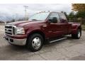 2005 Dark Toreador Red Metallic Ford F350 Super Duty XLT SuperCab Dually  photo #22