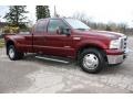 Dark Toreador Red Metallic 2005 Ford F350 Super Duty XLT SuperCab Dually Exterior