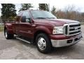 Dark Toreador Red Metallic 2005 Ford F350 Super Duty XLT SuperCab Dually Exterior