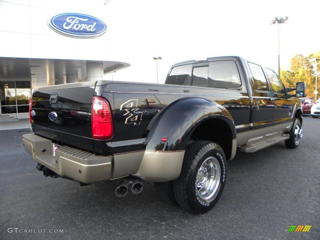 Tuxedo Black 2011 Ford F350 Super Duty Lariat Crew Cab 4x4 Dually Exterior Photo #39061923