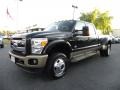 Front 3/4 View of 2011 F350 Super Duty Lariat Crew Cab 4x4 Dually