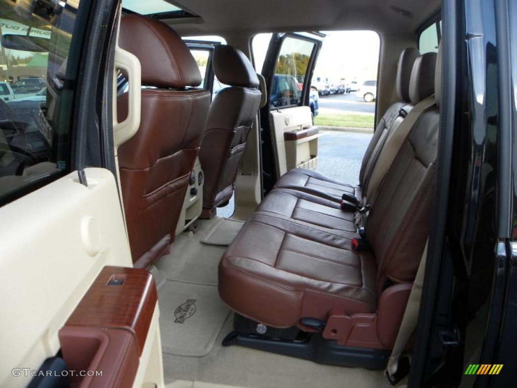 Chaparral Leather Interior 2011 Ford F350 Super Duty Lariat Crew Cab 4x4 Dually Photo #39062039