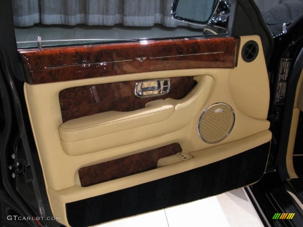 2009 Bentley Arnage T Saffron/Beluga Door Panel Photo #39062207