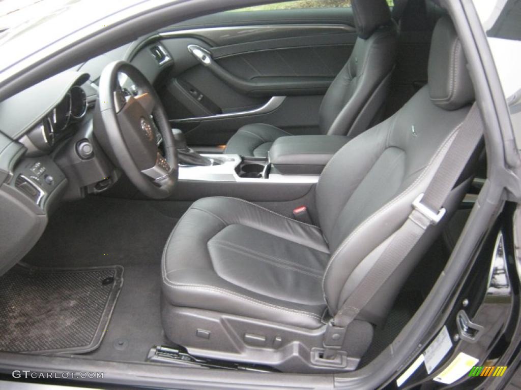 Ebony Interior 2011 Cadillac CTS Coupe Photo #39062351