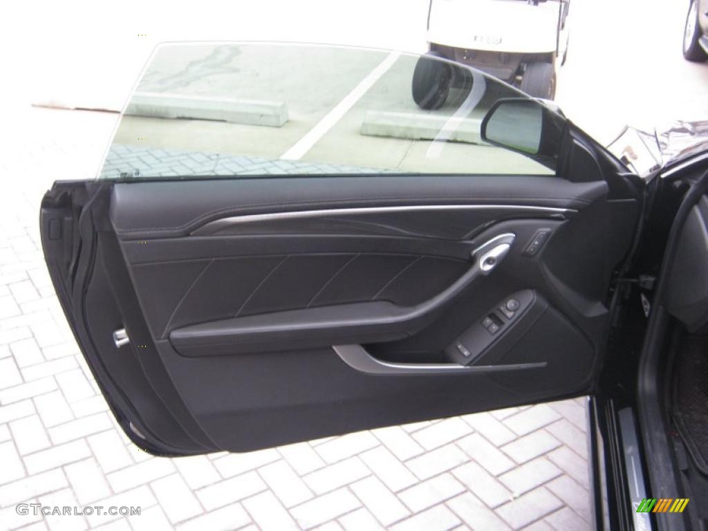 2011 Cadillac CTS Coupe Ebony Door Panel Photo #39062407
