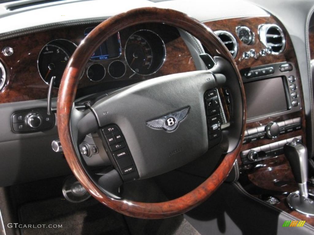 2009 Bentley Continental GT Standard Continental GT Model Beluga Steering Wheel Photo #39062419