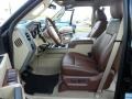 Chaparral Leather 2011 Ford F350 Super Duty Lariat Crew Cab 4x4 Dually Interior Color
