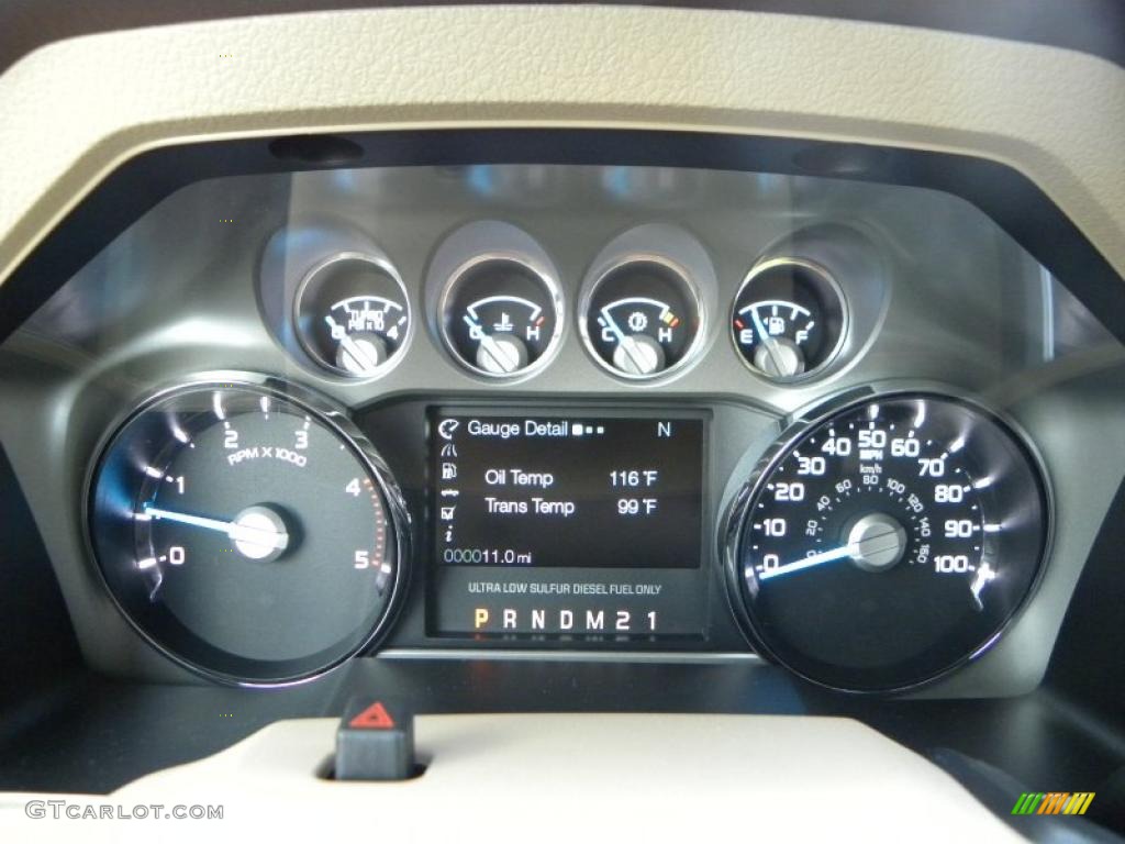 2011 Ford F350 Super Duty Lariat Crew Cab 4x4 Dually Gauges Photo #39062675