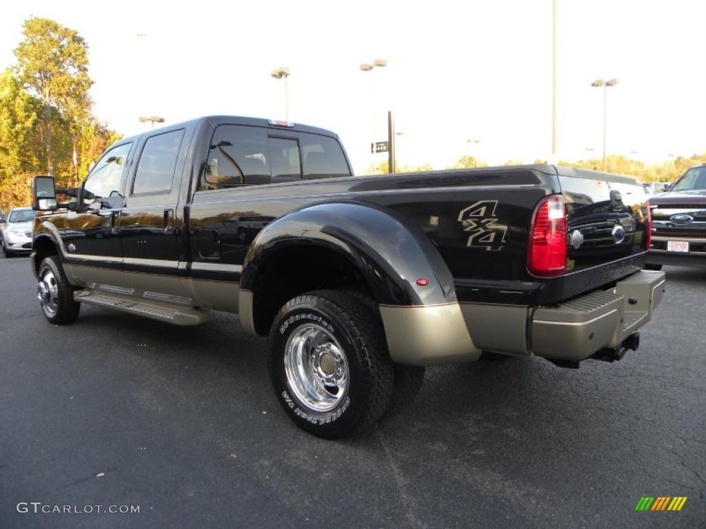 Tuxedo Black 2011 Ford F350 Super Duty Lariat Crew Cab 4x4 Dually Exterior Photo #39062935