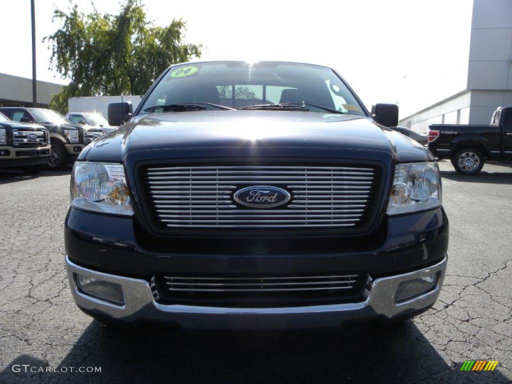 2004 F150 XLT SuperCab - True Blue Metallic / Dark Flint photo #7