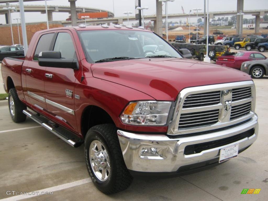 Inferno Red Crystal Pearl 2010 Dodge Ram 2500 Big Horn Edition Mega Cab 4x4 Exterior Photo #39063095