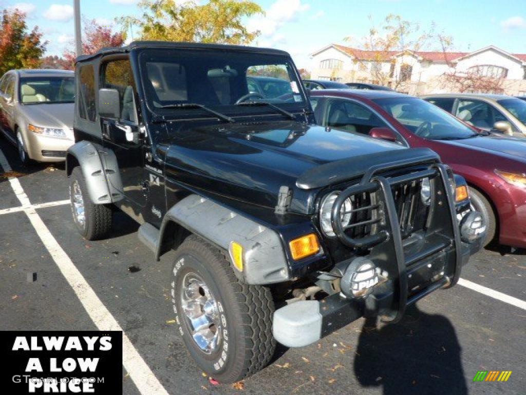 2002 Wrangler X 4x4 - Black / Agate Black photo #1