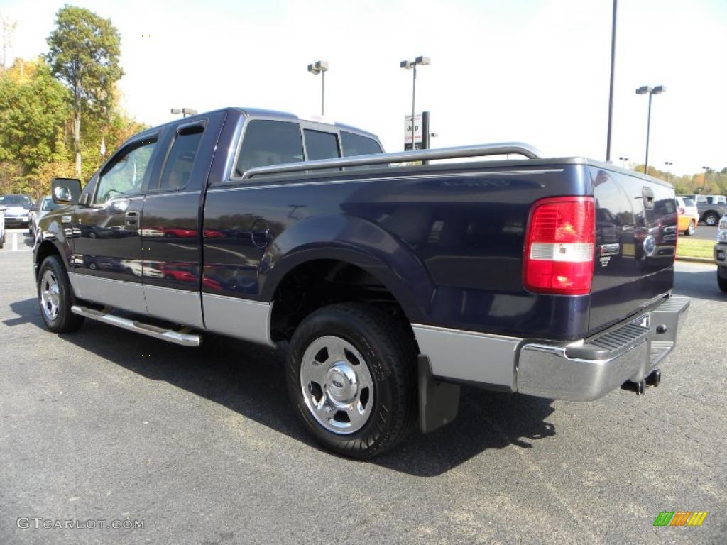 2004 F150 XLT SuperCab - True Blue Metallic / Dark Flint photo #28