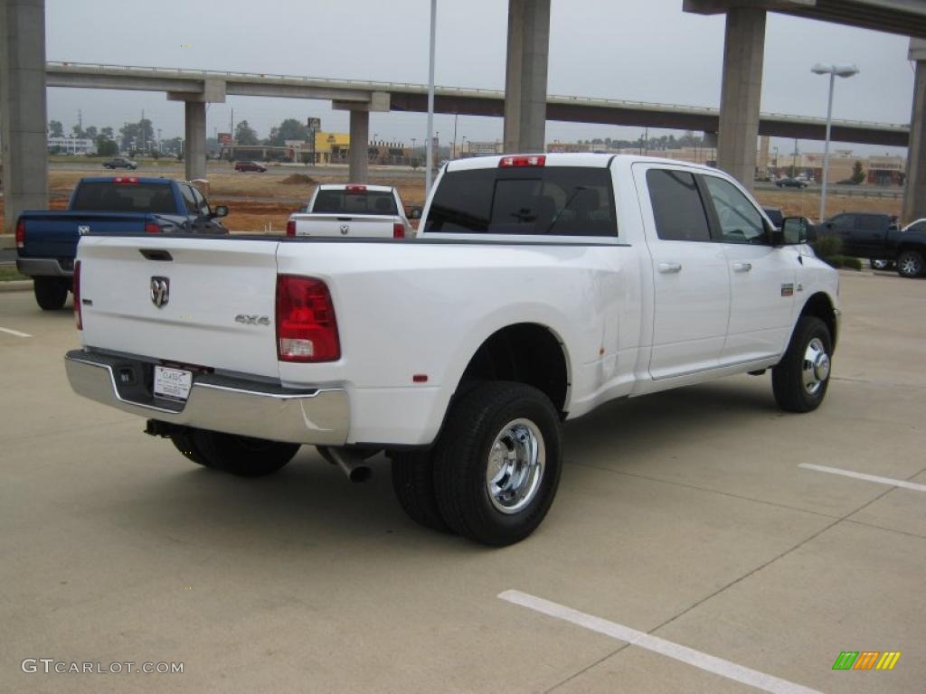 Bright White 2010 Dodge Ram 3500 SLT Crew Cab 4x4 Dually Exterior Photo #39063503