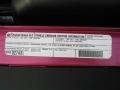 2010 Dodge Challenger R/T Classic Furious Fuchsia Edition Info Tag