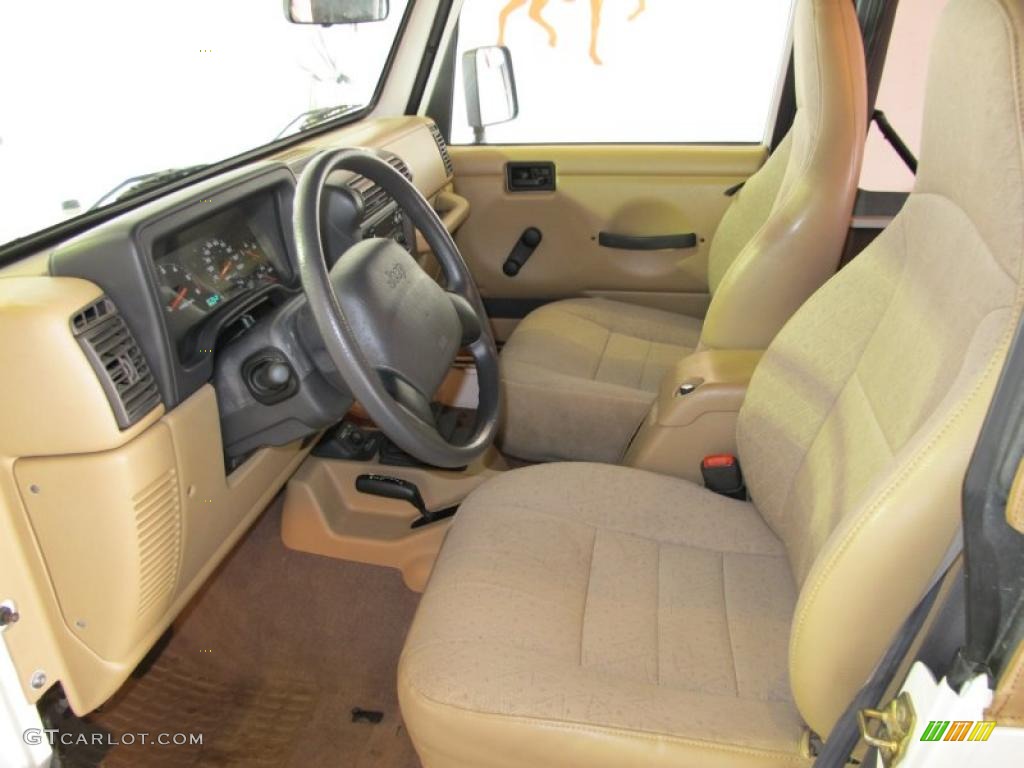 Camel Beige Interior 2002 Jeep Wrangler X 4x4 Photo #39064667